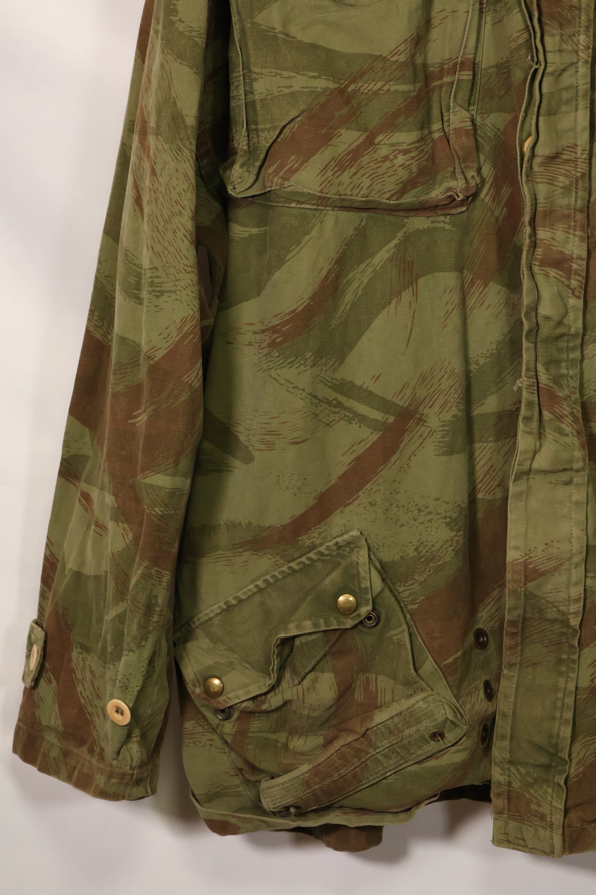 20世纪50年代法国陆军蜥蜴迷彩TAP 47/53空降兵夹克，带以色列印章，二手，品相B
