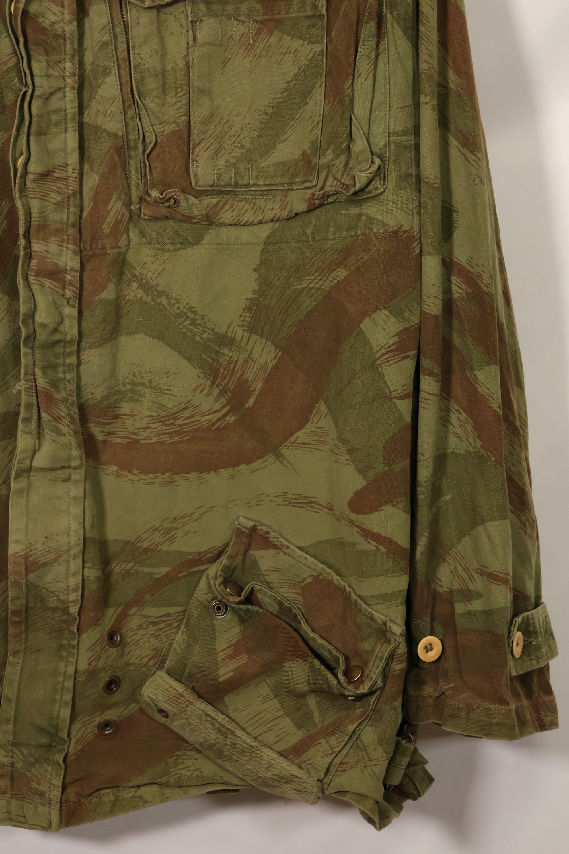 20世纪50年代法国陆军蜥蜴迷彩TAP 47/53空降兵夹克，带以色列印章，二手，品相B