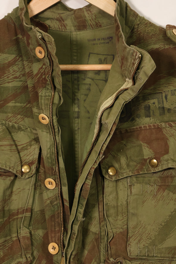 20世纪50年代法国陆军蜥蜴迷彩TAP 47/53空降兵夹克，带以色列印章，二手，品相B