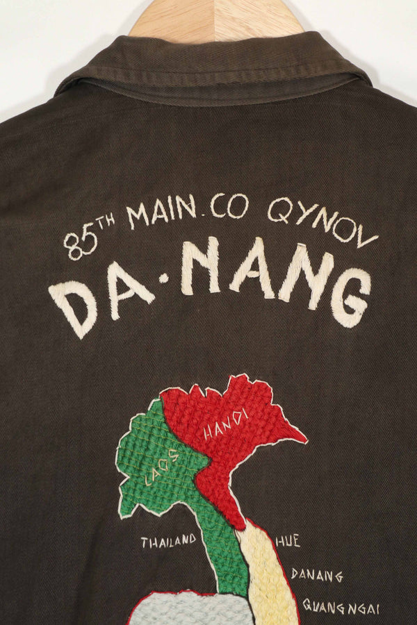実物　ベトナム戦争　ツアージャケット　DA-NANG 67-68 85th MAIN CO QYNOV 中古品