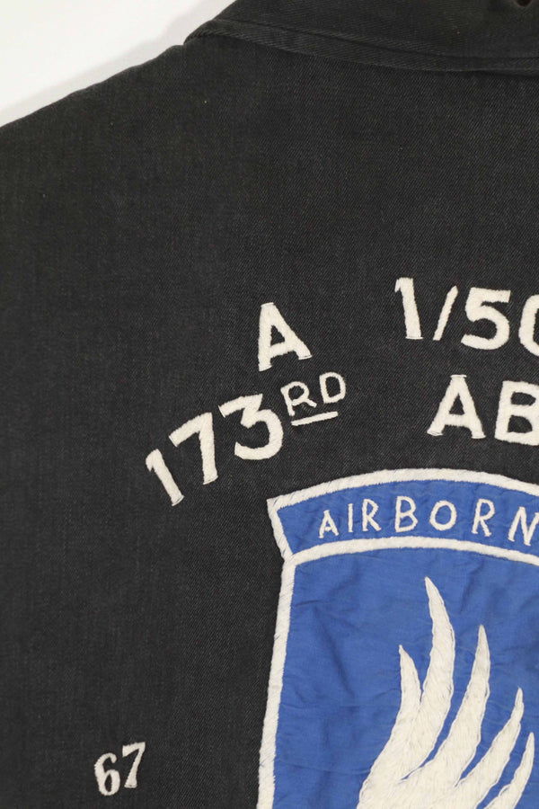 実物　ベトナム戦争　ツアージャケット　173空挺旅団　1967-1969　レア品