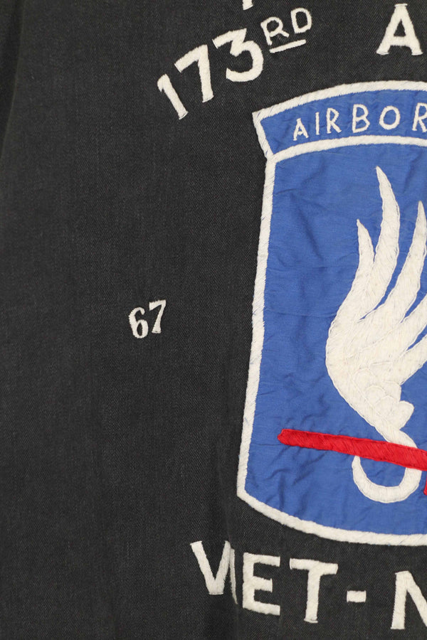 実物　ベトナム戦争　ツアージャケット　173空挺旅団　1967-1969　レア品