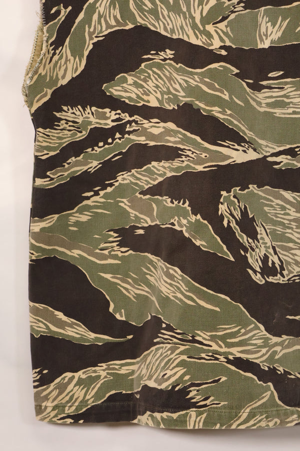 1960年代　USカット　沖縄タイガー　タイガーストライプ　シャツ改造ベスト　US-S　中古品