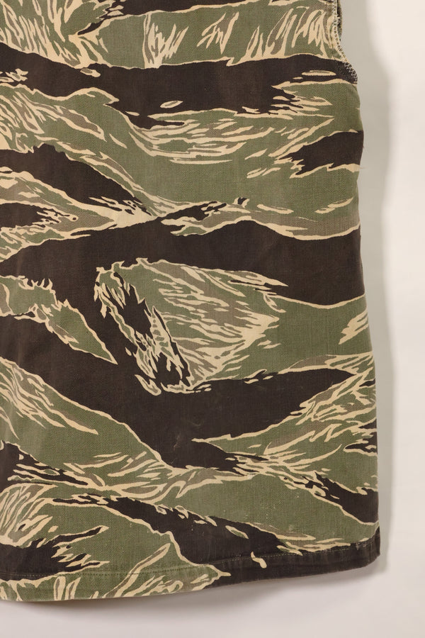 1960年代　USカット　沖縄タイガー　タイガーストライプ　シャツ改造ベスト　US-S　中古品