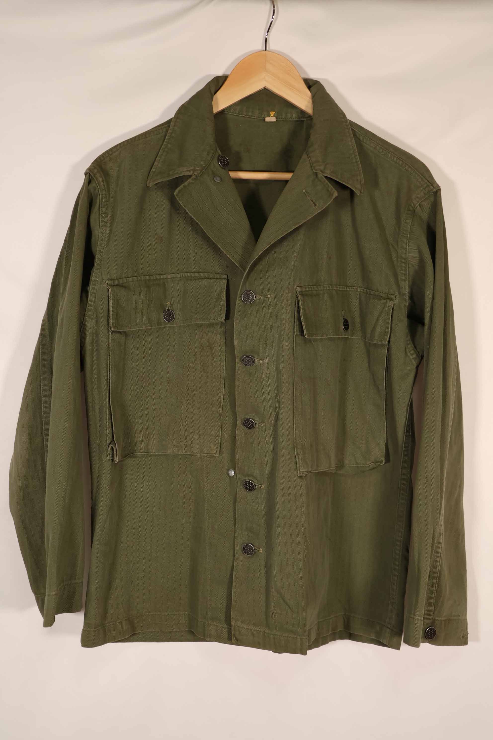 実物　1940年代　アメリカ陸軍　HBT OD ユーティリティジャケット　中古品　36R