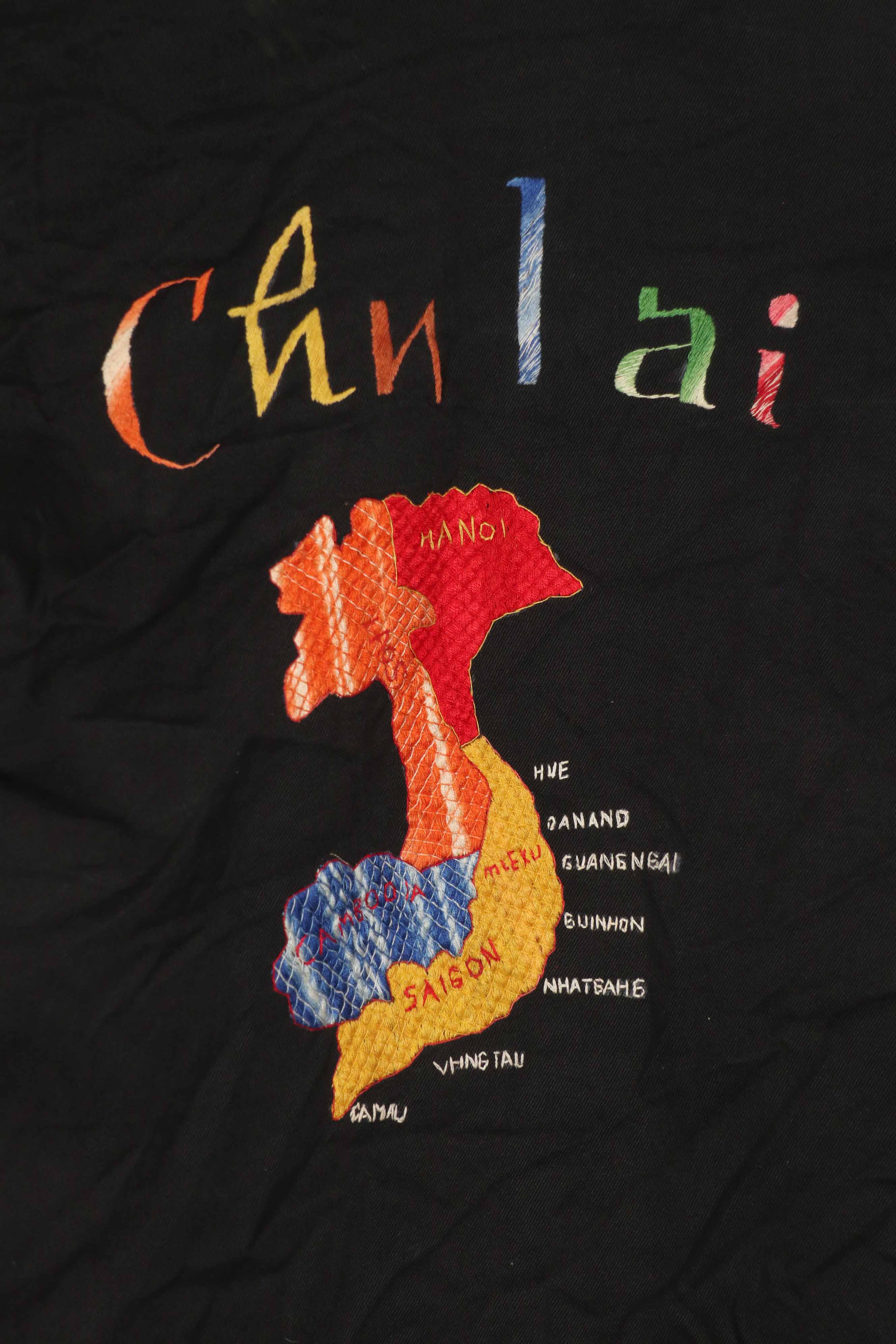 実物　ベトナム戦争　ツアージャケット　Chu lai Viet Nam 1965-1966