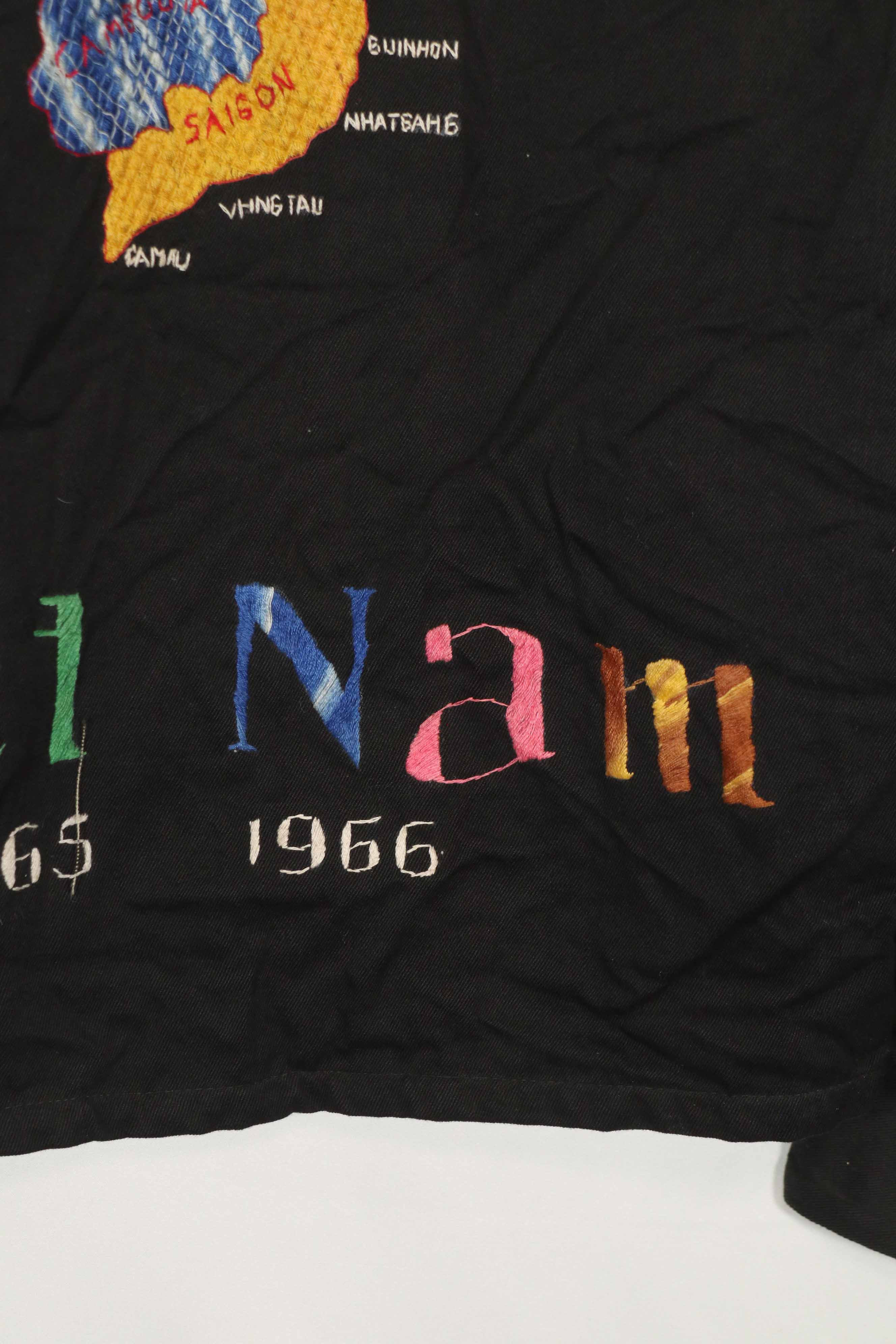 実物　ベトナム戦争　ツアージャケット　Chu lai Viet Nam 1965-1966
