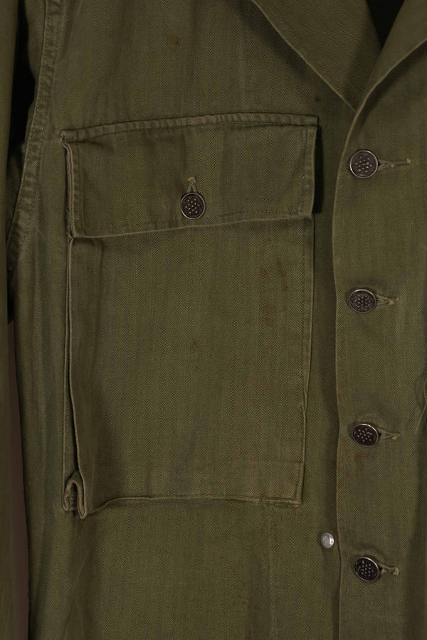 実物　1940年代　アメリカ陸軍　HBT OD ユーティリティジャケット　中古品　36R
