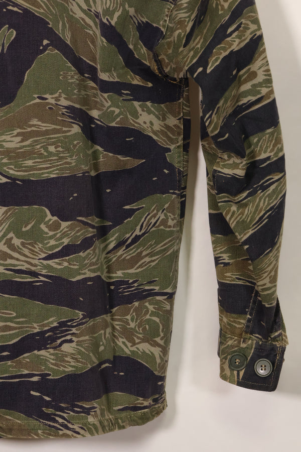 1960年代　シルバータイガー　A-S　タイガーストライプ　シャツ　ARVNパッチ付　中古品