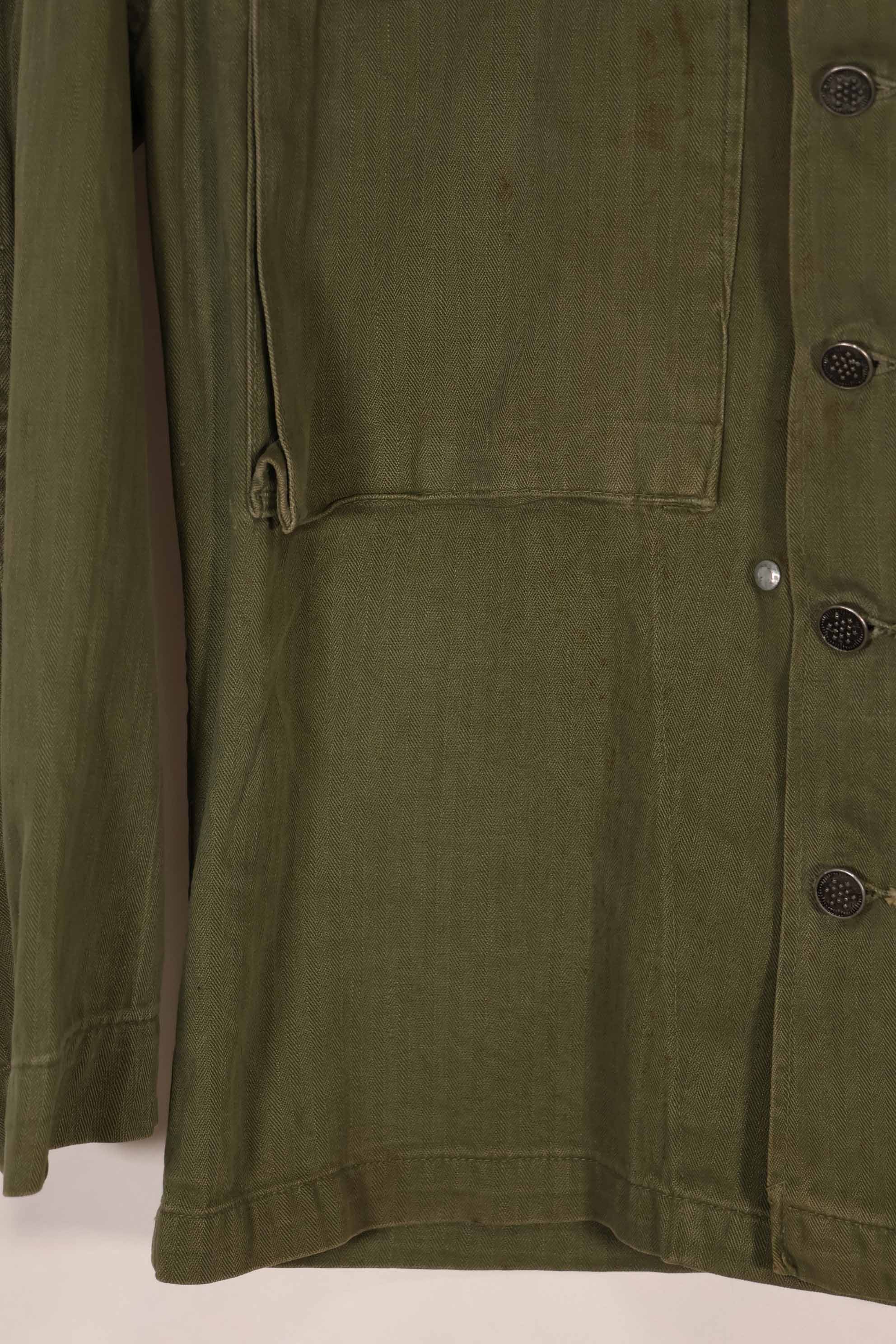実物　1940年代　アメリカ陸軍　HBT OD ユーティリティジャケット　中古品　36R