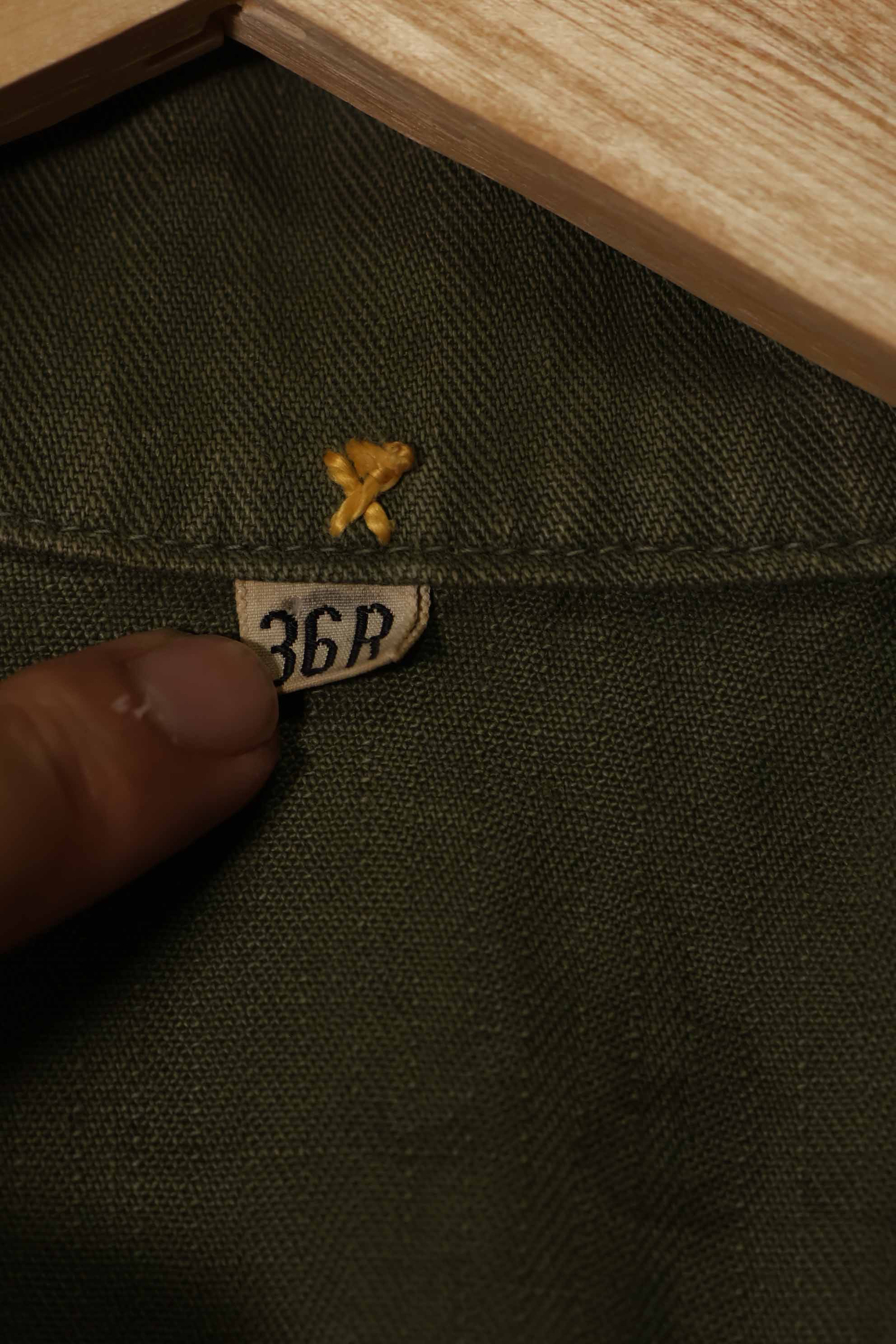 実物　1940年代　アメリカ陸軍　HBT OD ユーティリティジャケット　中古品　36R