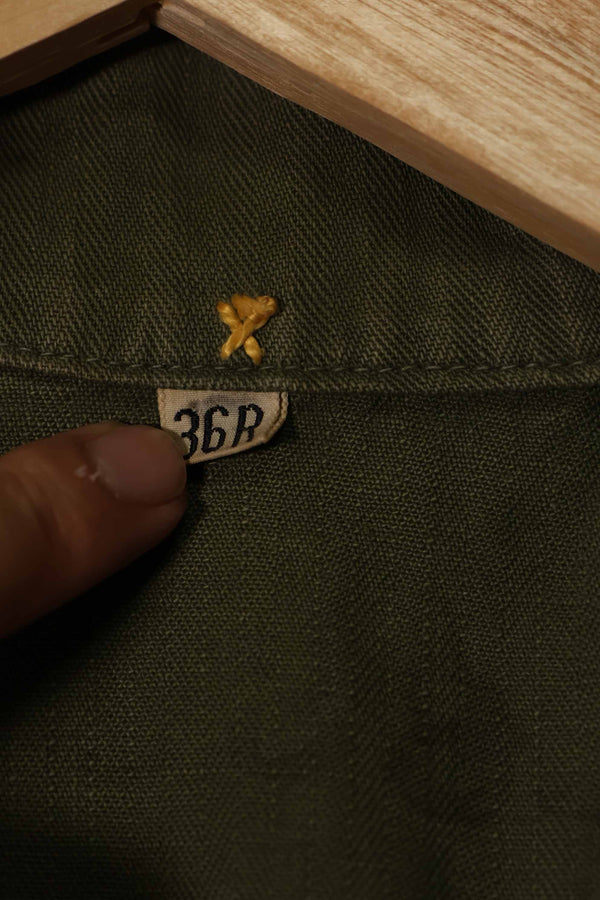 実物　1940年代　アメリカ陸軍　HBT OD ユーティリティジャケット　中古品　36R