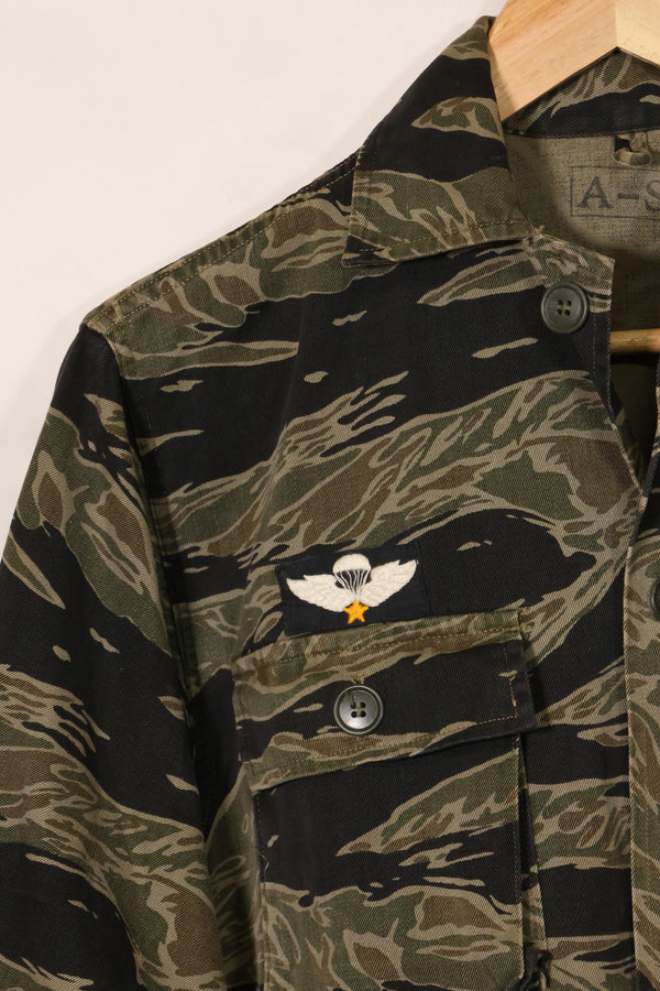 1960年代　シルバータイガー　A-S　タイガーストライプ　シャツ　パッチ付　通訳　中古品