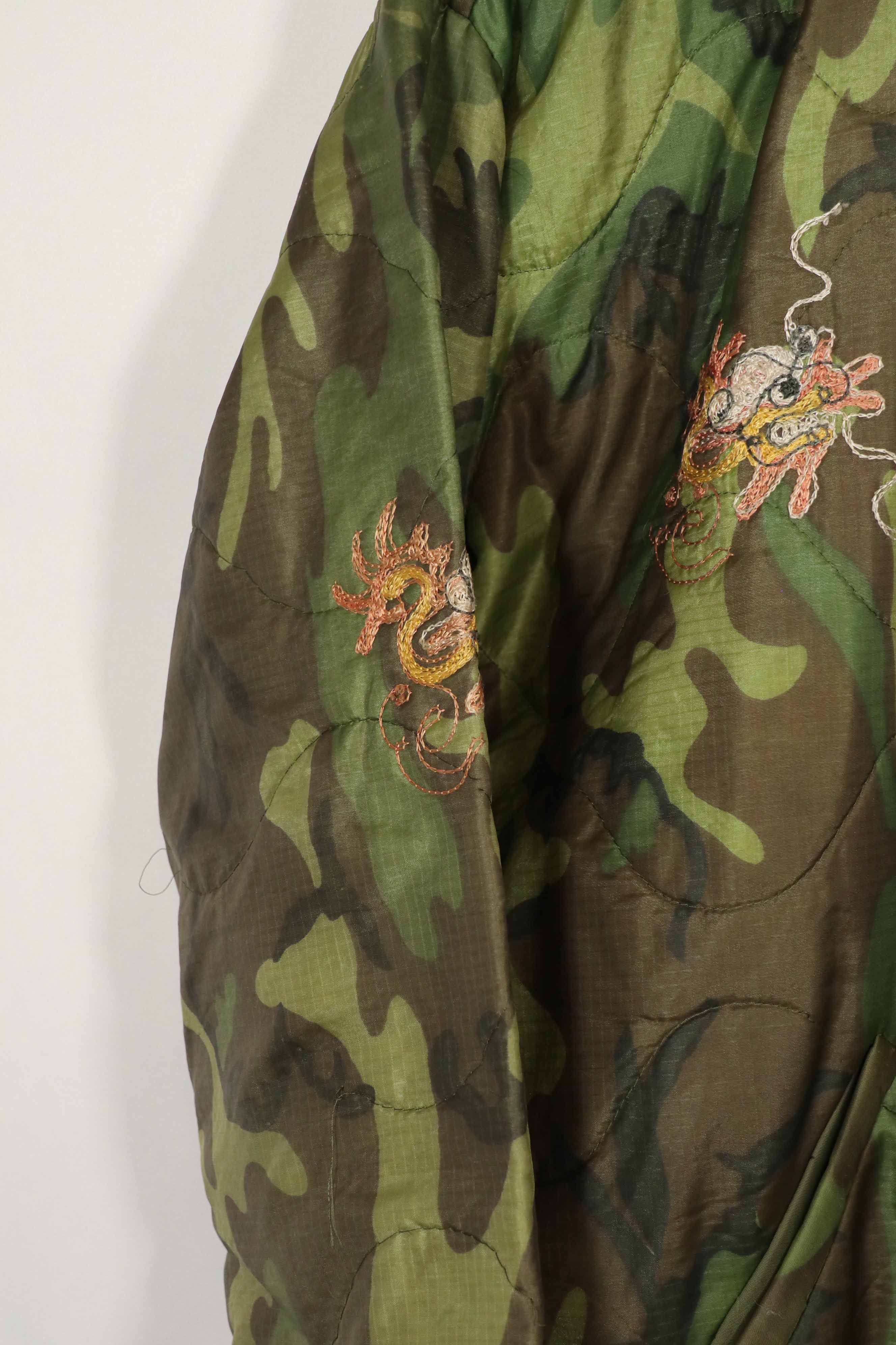 実物　米軍ポンチョライナー　ツアージャケット　DUC PHO　1969-1970