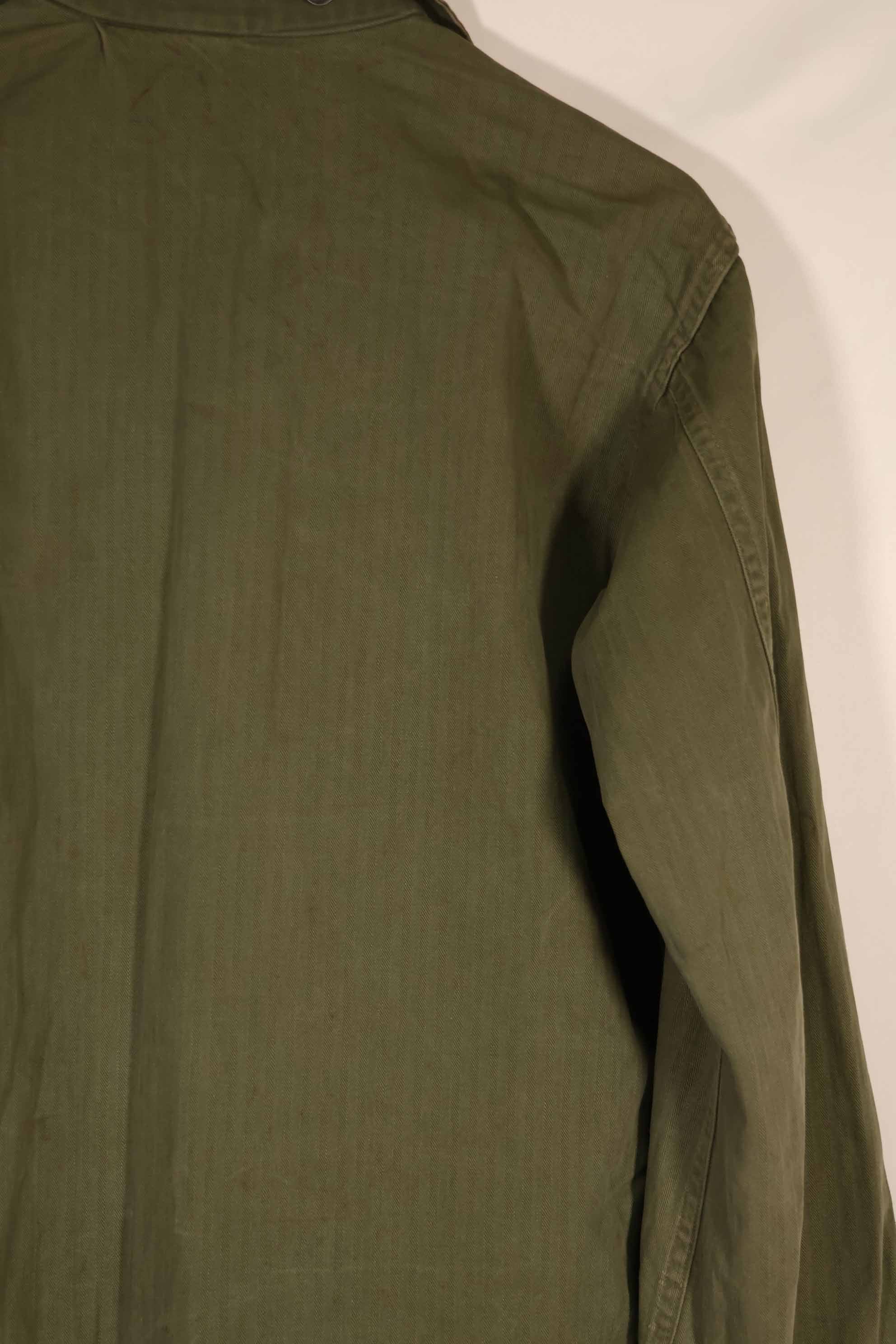 実物　1940年代　アメリカ陸軍　HBT OD ユーティリティジャケット　中古品　36R