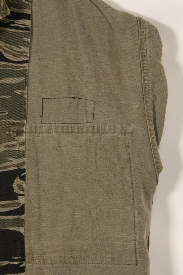 1960年代　シルバータイガー　A-S　タイガーストライプ　シャツ　パッチ付　通訳　中古品