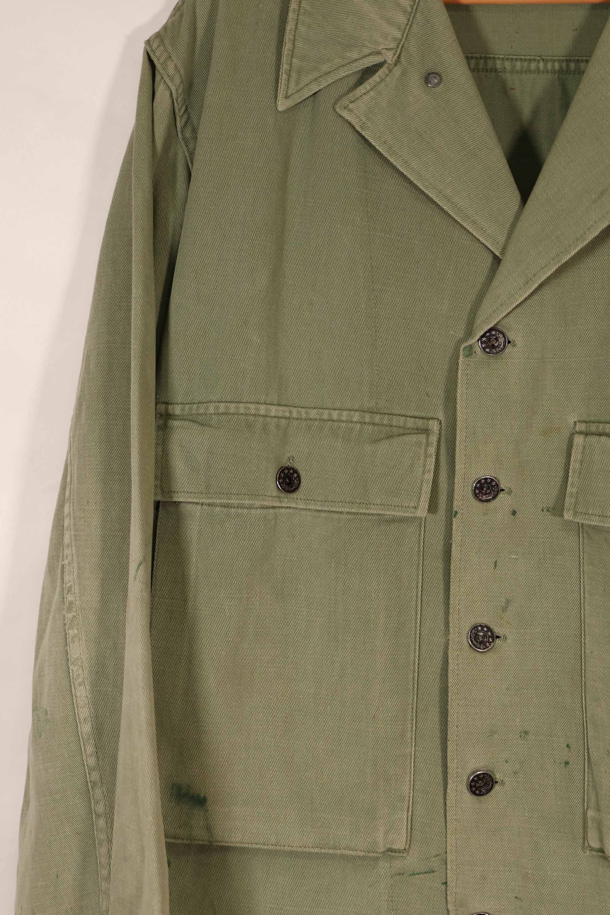 実物　1940年代　アメリカ海軍　USN　M42 ユーティリティジャケット　退色　汚れあり