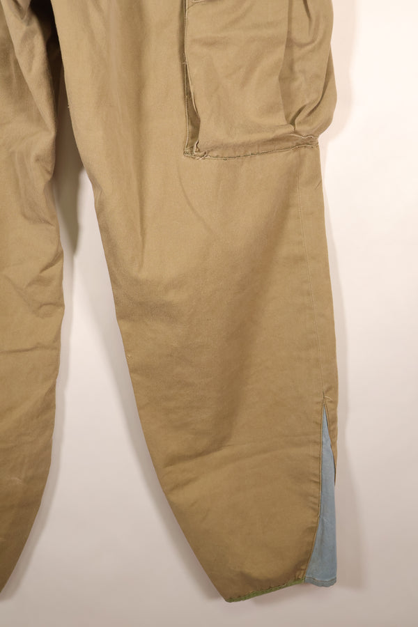 Early 1940s, Estimated Size 36, U.S. Army, Airborne Division, M-1942 Jump Pants, Slightly Faded, Used
