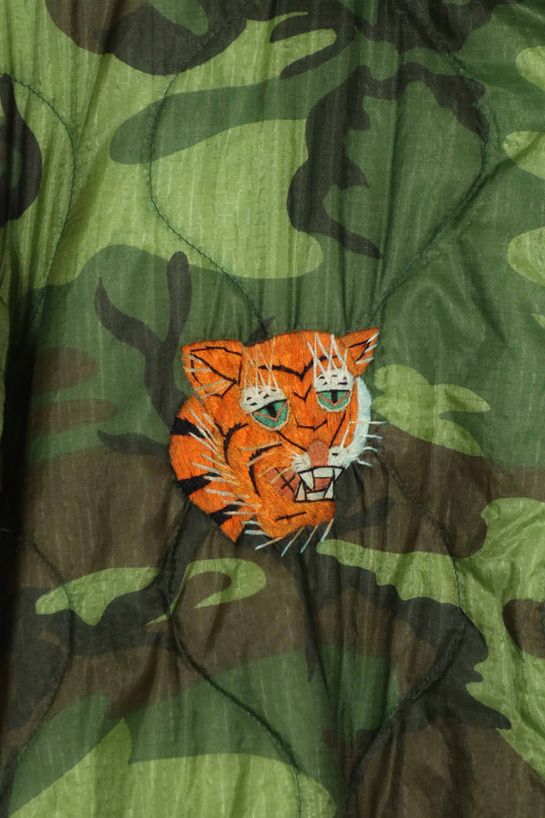 実物　米軍ポンチョライナー製　US NAVY SEABEE TEAM 7107  1971-72 ツアージャケット