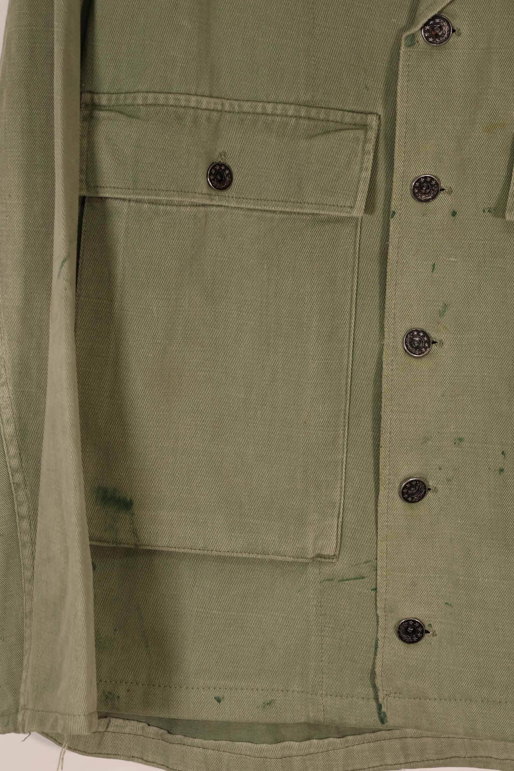 実物　1940年代　アメリカ海軍　USN　M42 ユーティリティジャケット　退色　汚れあり