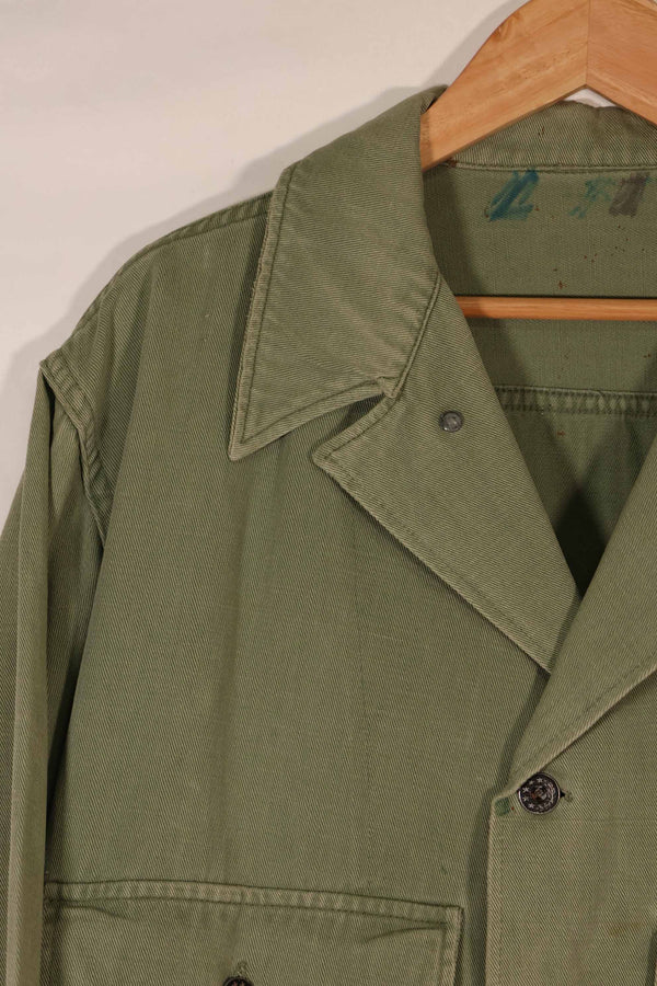 実物　1940年代　アメリカ海軍　USN　M42 ユーティリティジャケット　退色　汚れあり