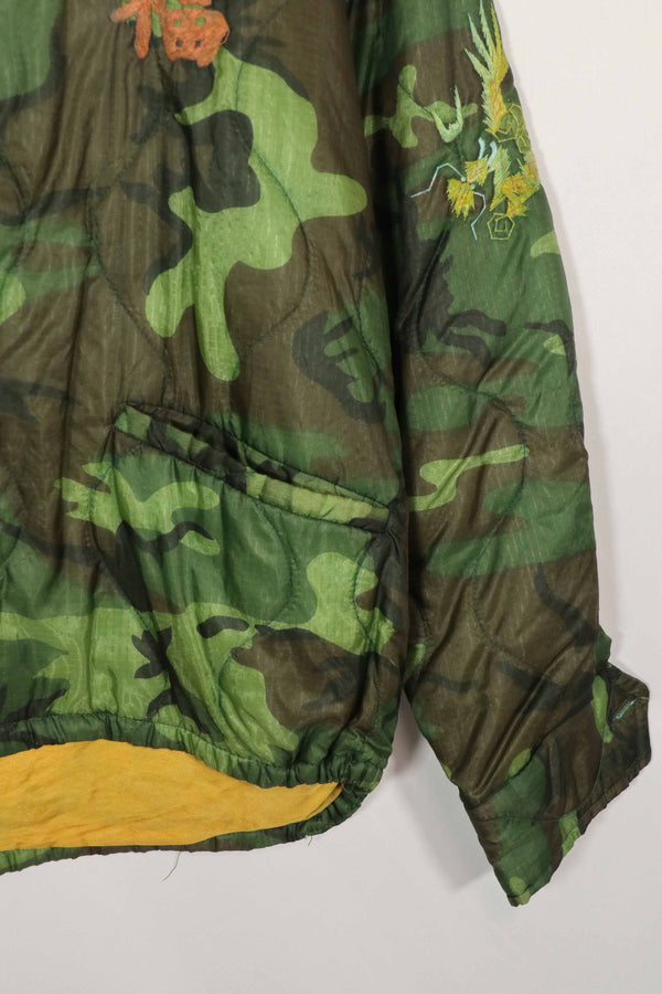 実物　米軍ポンチョライナー製　US NAVY SEABEE TEAM 7107  1971-72 ツアージャケット