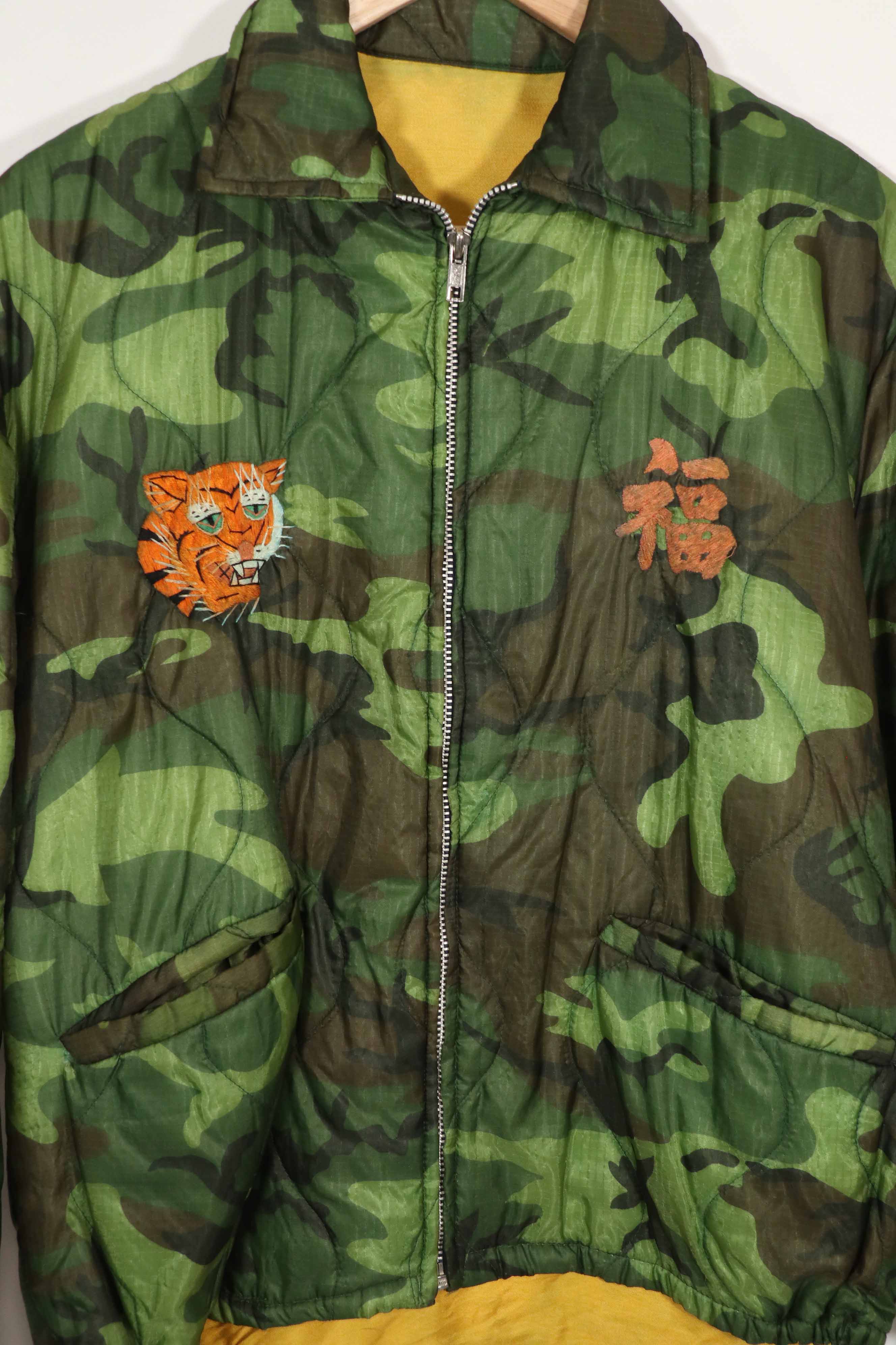 実物　米軍ポンチョライナー製　US NAVY SEABEE TEAM 7107  1971-72 ツアージャケット