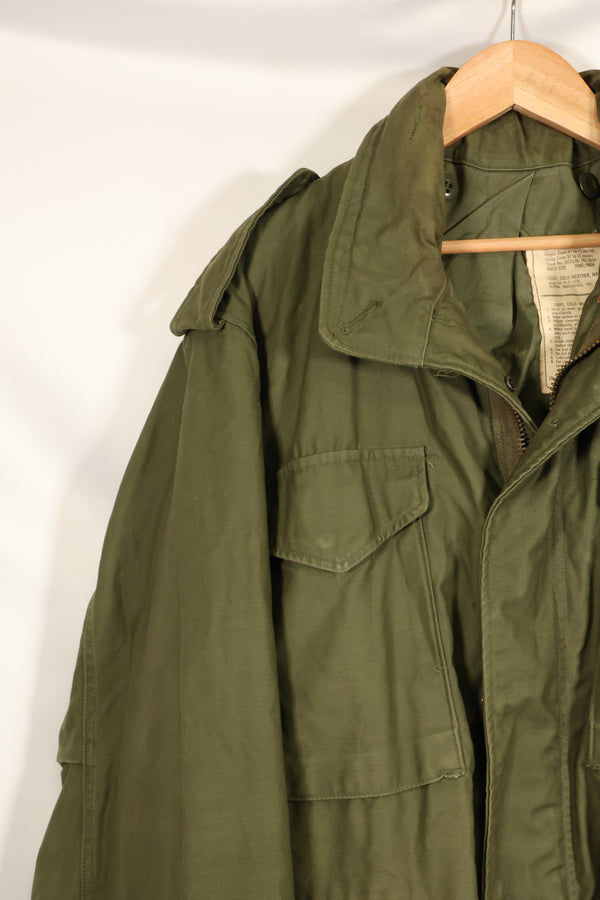 1975 Contract M-R 3rd Model M65 Field Jacket, Used, Good Condition