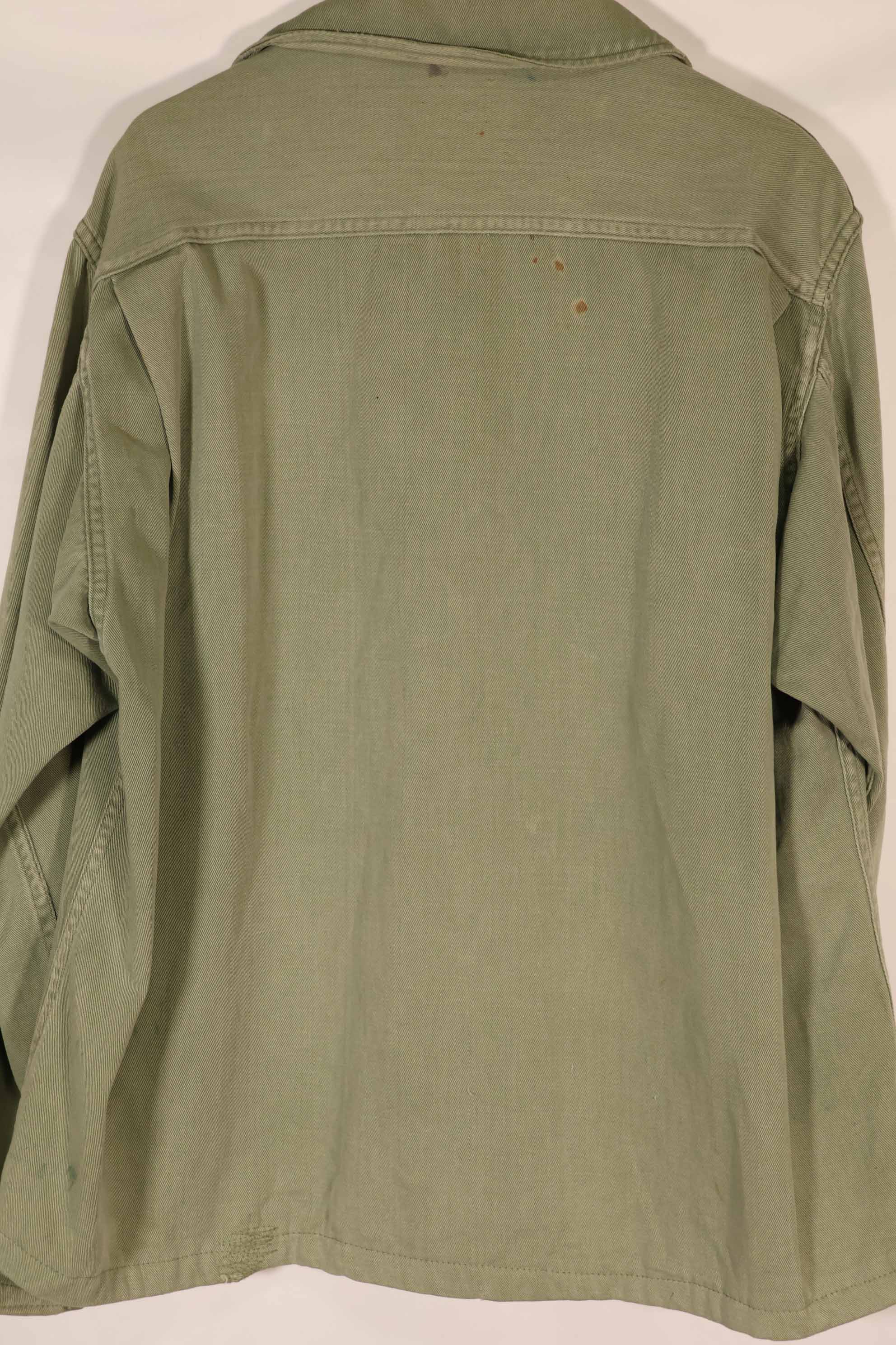 実物　1940年代　アメリカ海軍　USN　M42 ユーティリティジャケット　退色　汚れあり