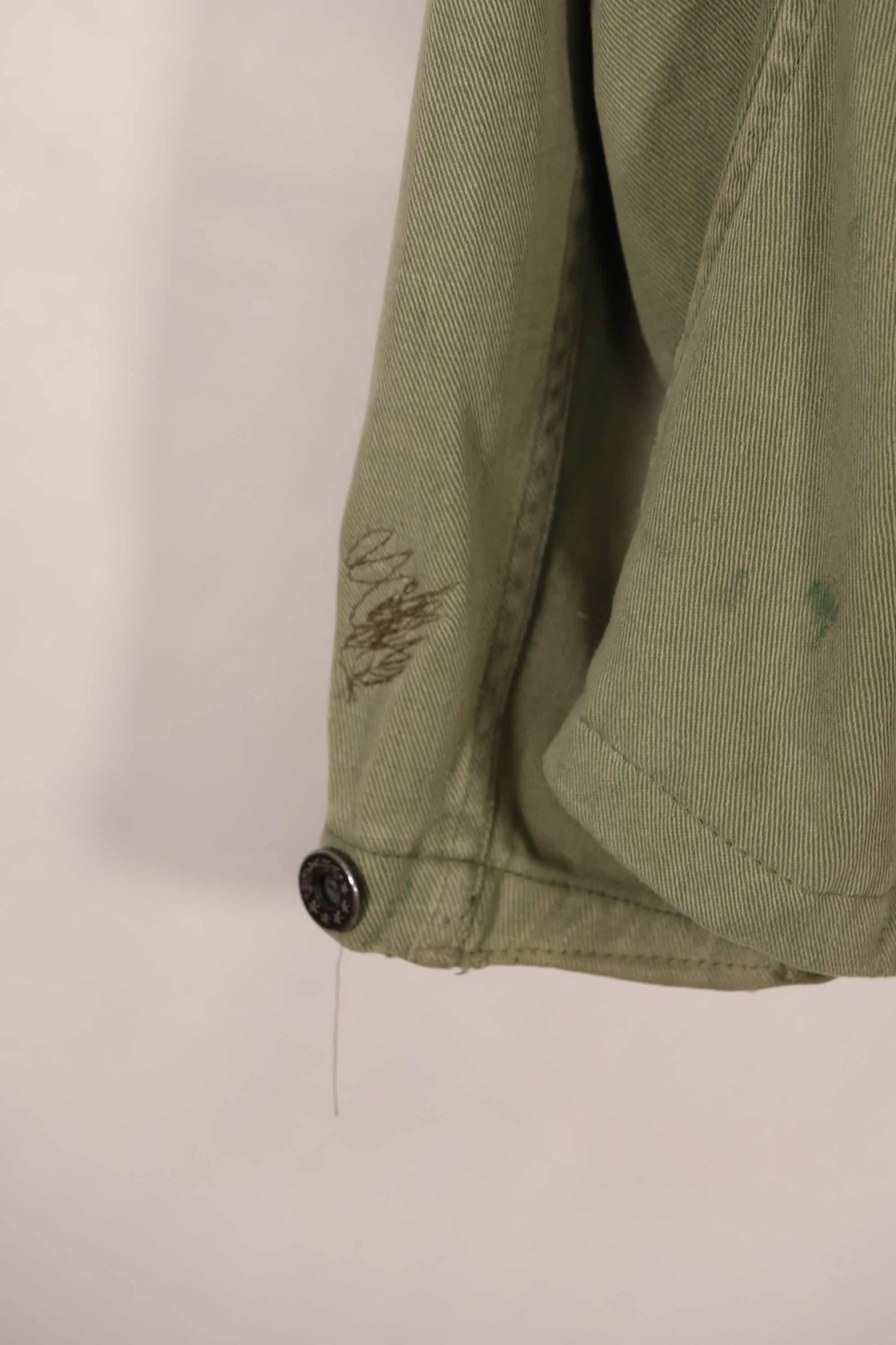 実物　1940年代　アメリカ海軍　USN　M42 ユーティリティジャケット　退色　汚れあり