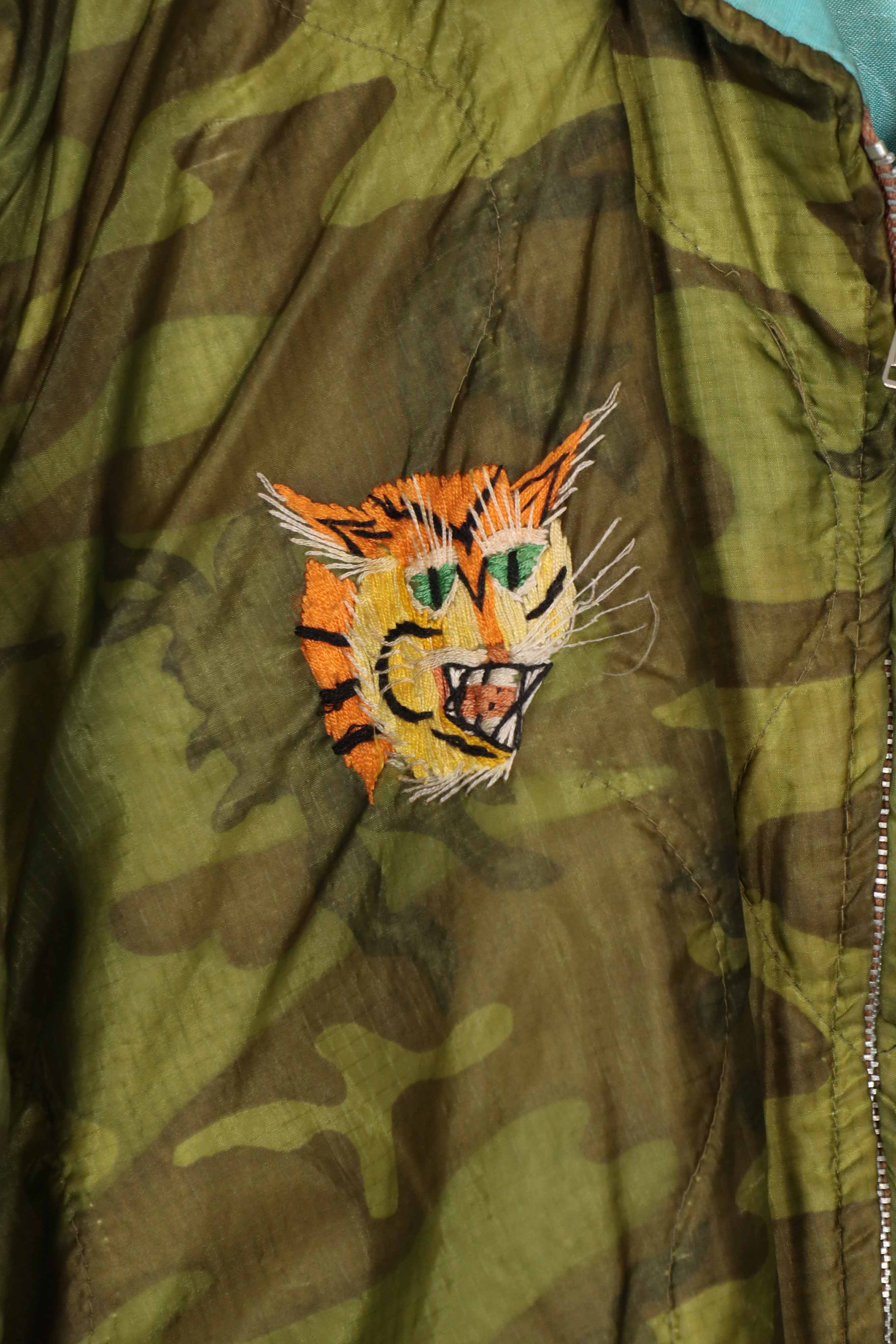 実物　米軍ポンチョライナー製　ツアージャケット　1970-1971 TAY NINH CU CHI