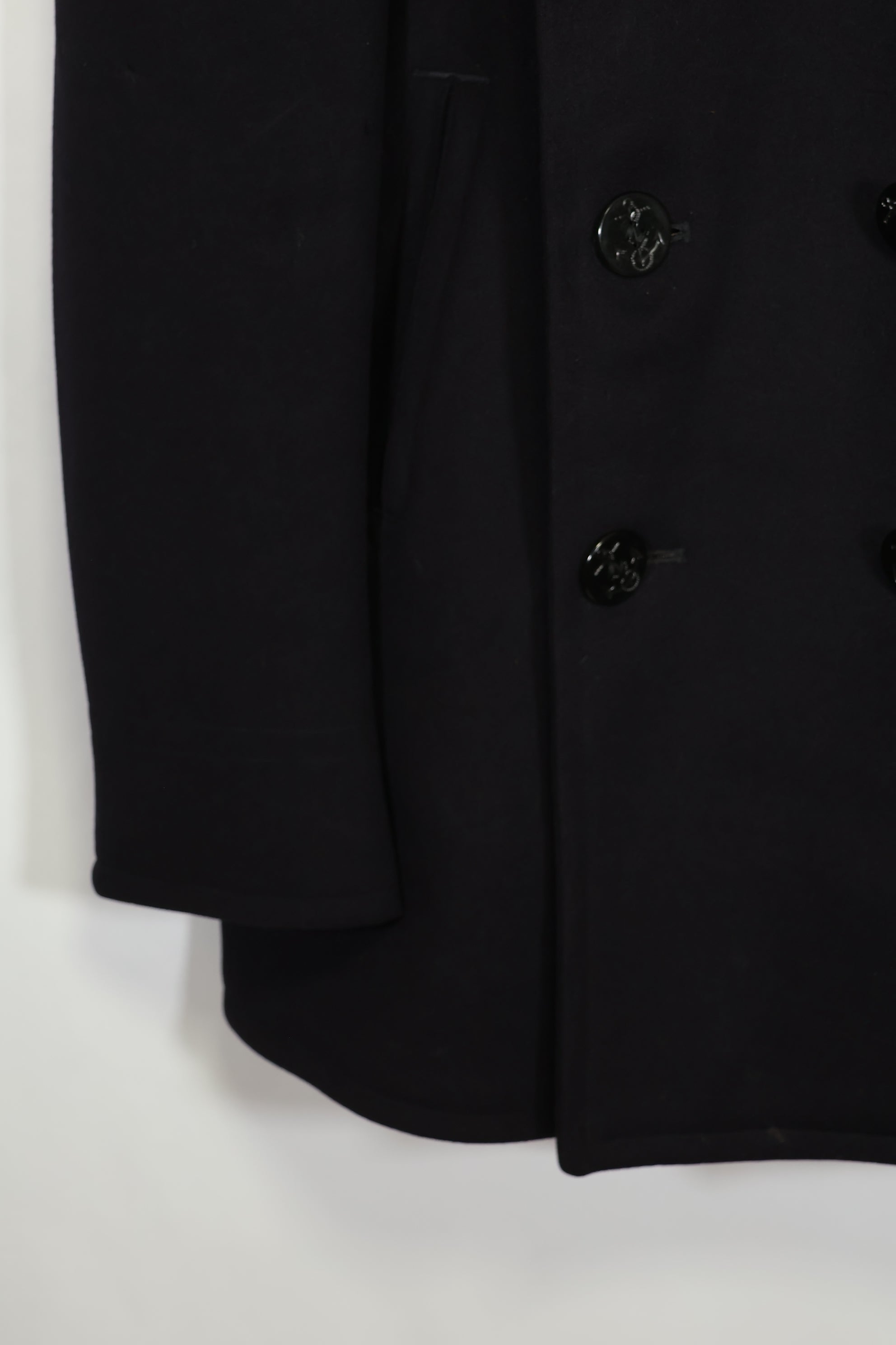 1950年代美国海军呢子大衣，二手，略有虫蛀痕迹