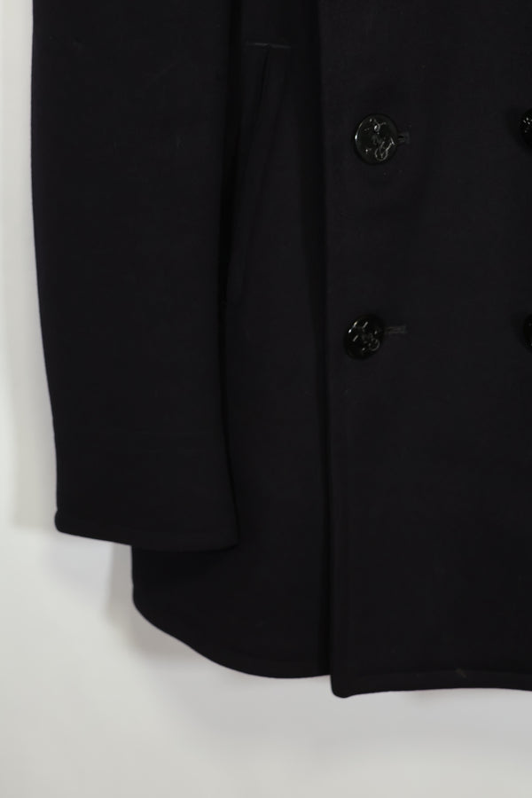 1950年代美国海军呢子大衣，二手，略有虫蛀痕迹