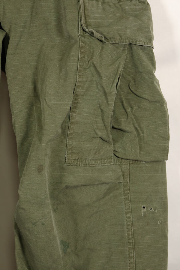 Circa 1969 XS-S size 4th Model Jungle Fatigue pants, used, released by film company