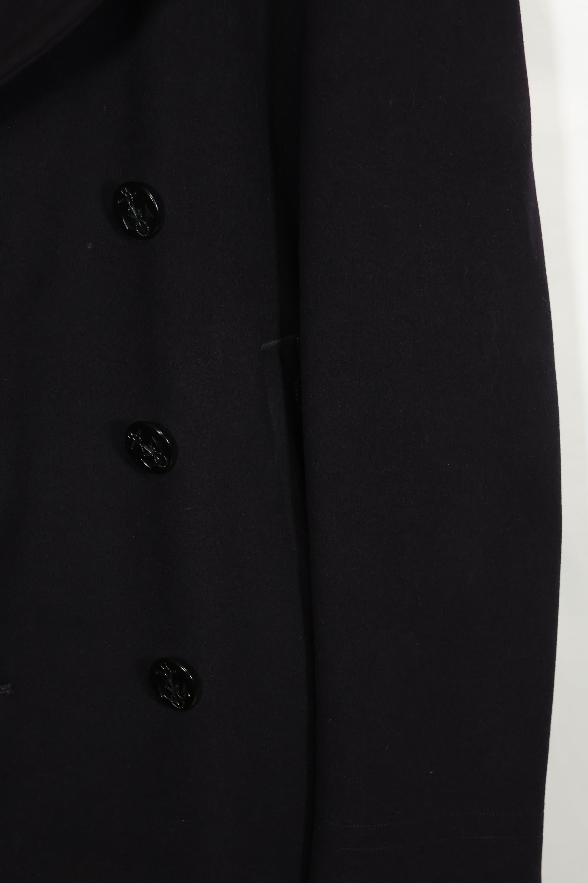 1950年代美国海军呢子大衣，二手，略有虫蛀痕迹