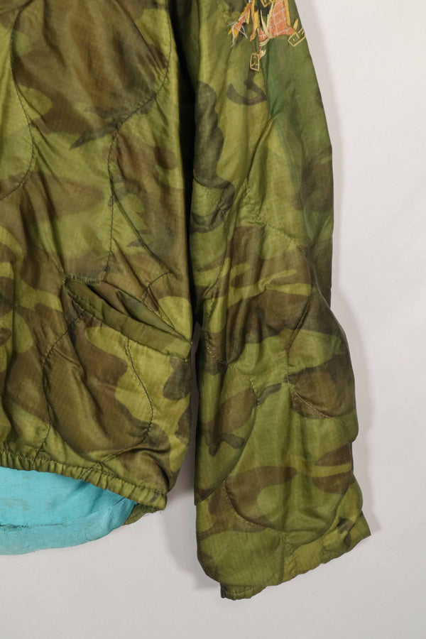 実物　米軍ポンチョライナー製　ツアージャケット　1970-1971 TAY NINH CU CHI