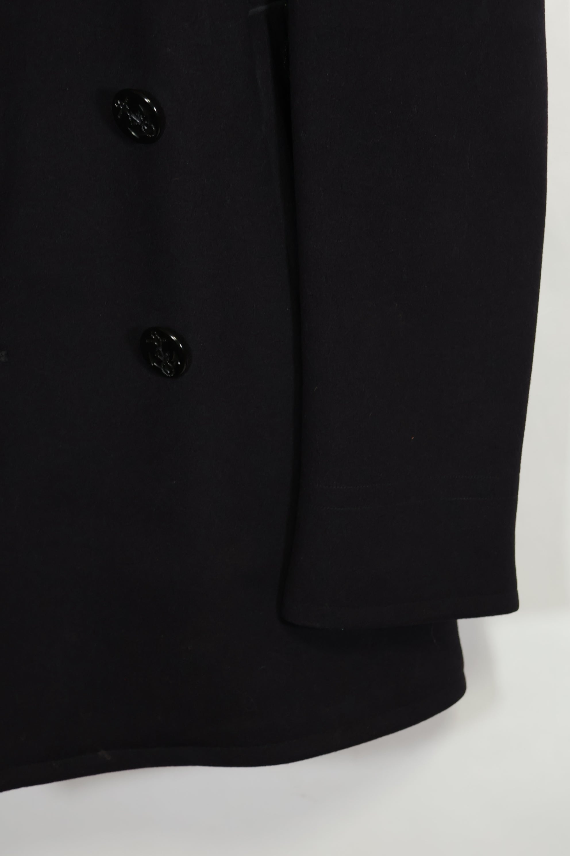 1950年代美国海军呢子大衣，二手，略有虫蛀痕迹