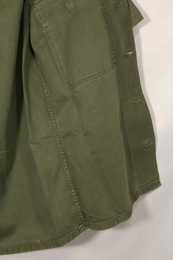 1960年代　元グリーンベレー兵士放出　OG-107　ユーティリティシャツ　初付け　パッチ付き　中古品　C