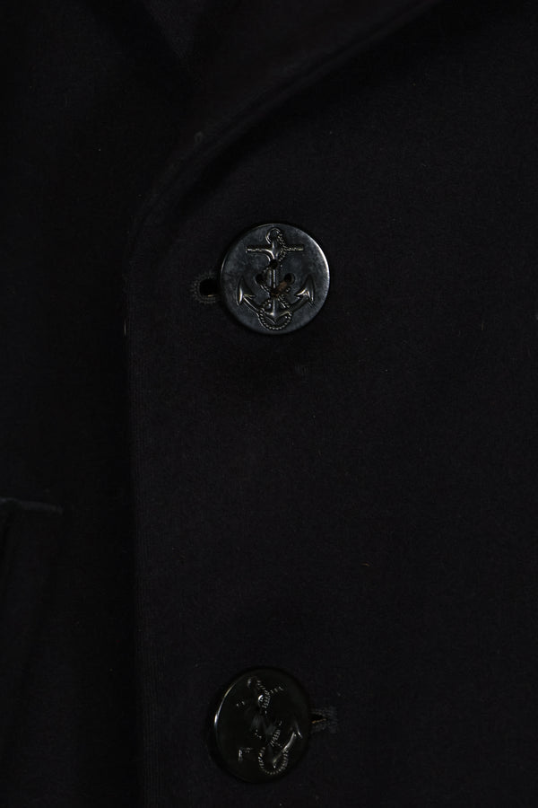 1950年代美国海军呢子大衣，二手，略有虫蛀痕迹