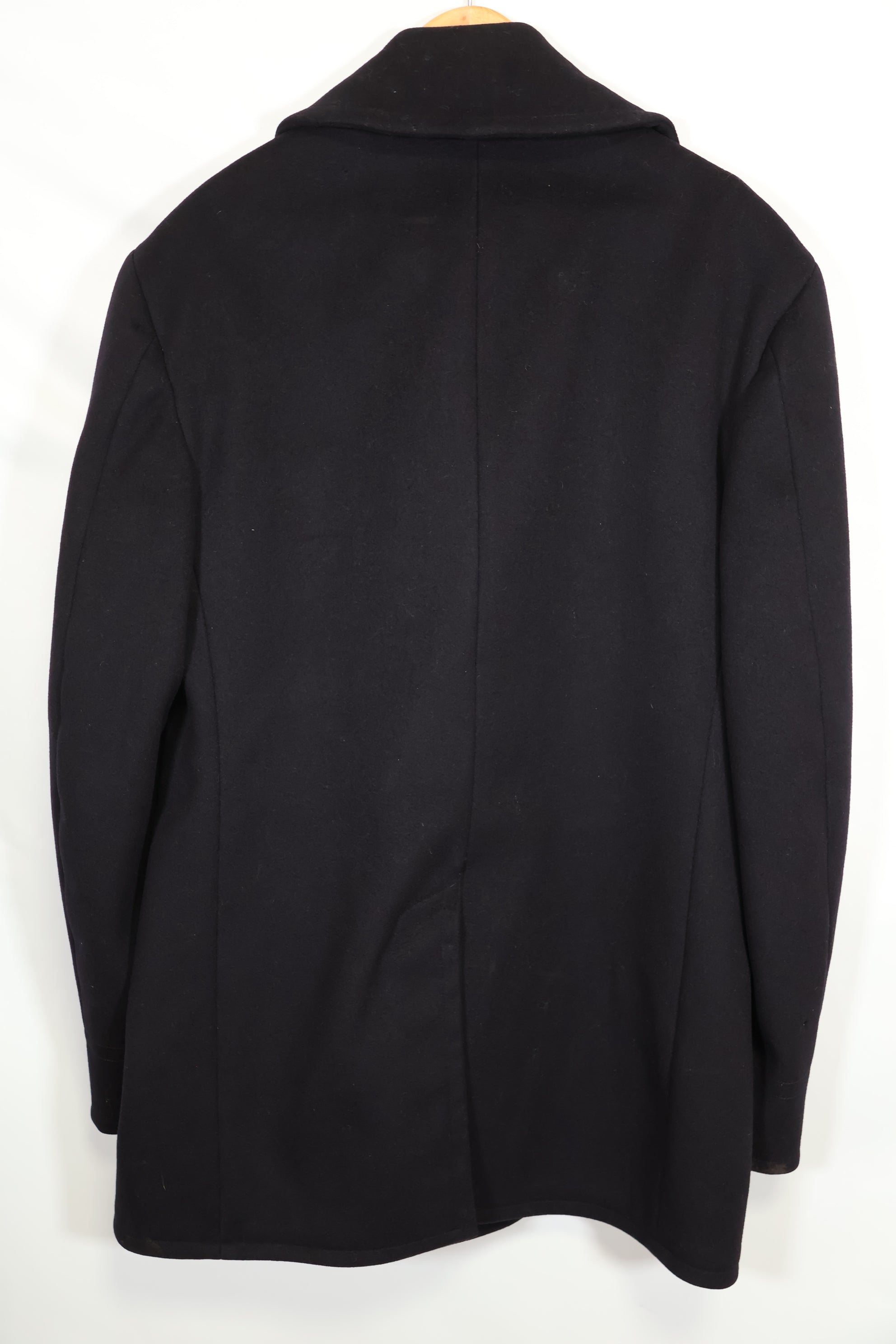 1950年代美国海军呢子大衣，二手，略有虫蛀痕迹