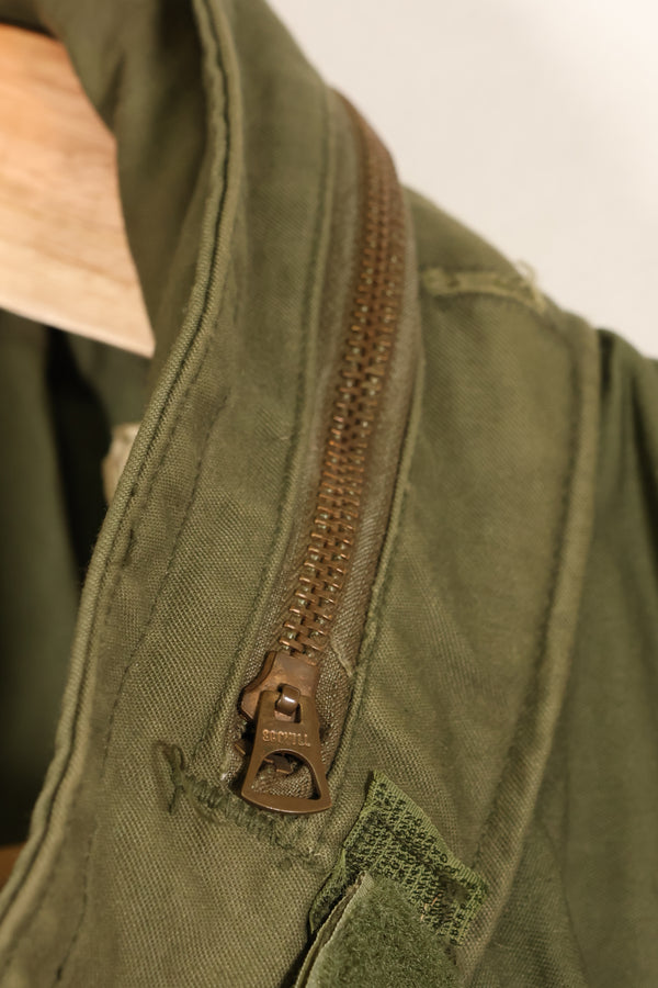 1974 Contract M-S M65 Field Jacket, 3rd Model, Used, Faded, With Patches
