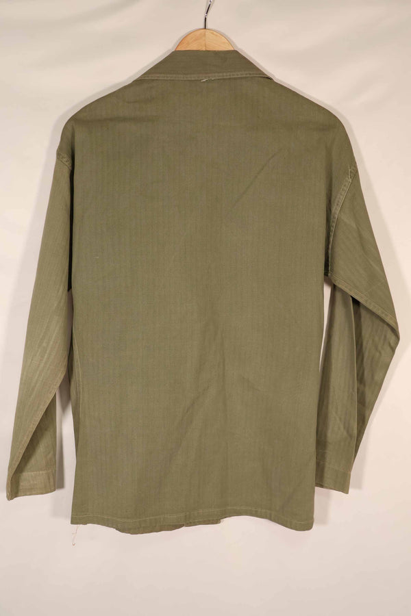 実物　1940年代　アメリカ海兵隊　USMC　M41 HBTユーティリティジャケット　退色あり　ポケット欠損
