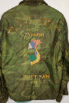 実物　米軍ポンチョライナー製　ツアージャケット　1970-1971 TAY NINH CU CHI