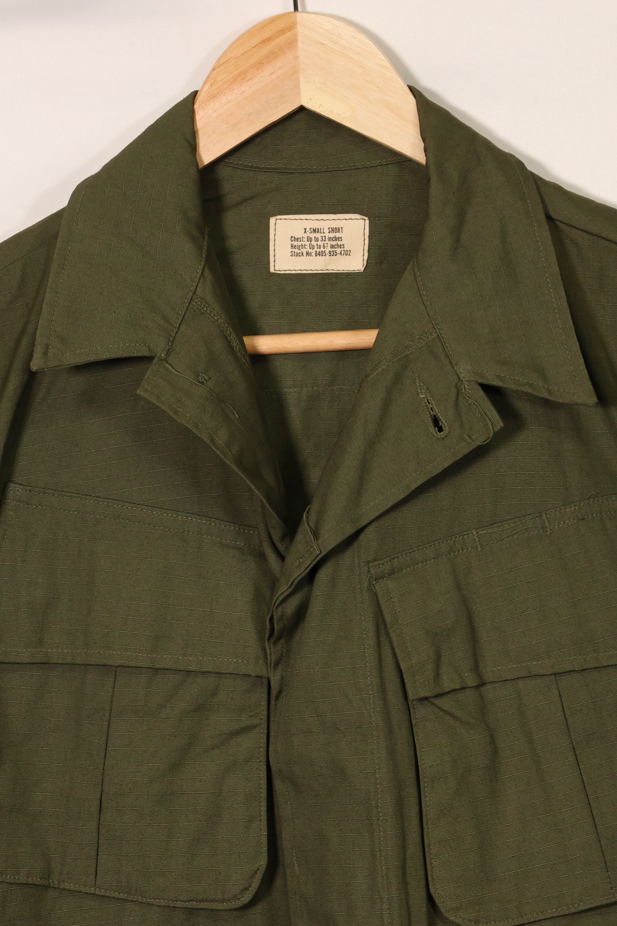 1968年契約　デッドストック　4th Model ジャングルファティーグ　ジャケット　X-S-S　未使用品
