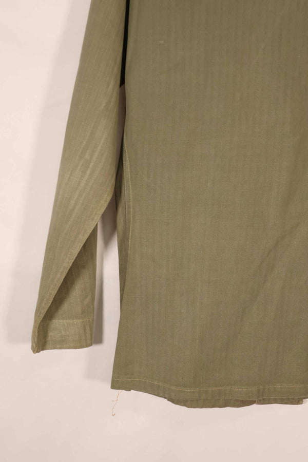 実物　1940年代　アメリカ海兵隊　USMC　M41 HBTユーティリティジャケット　退色あり　ポケット欠損