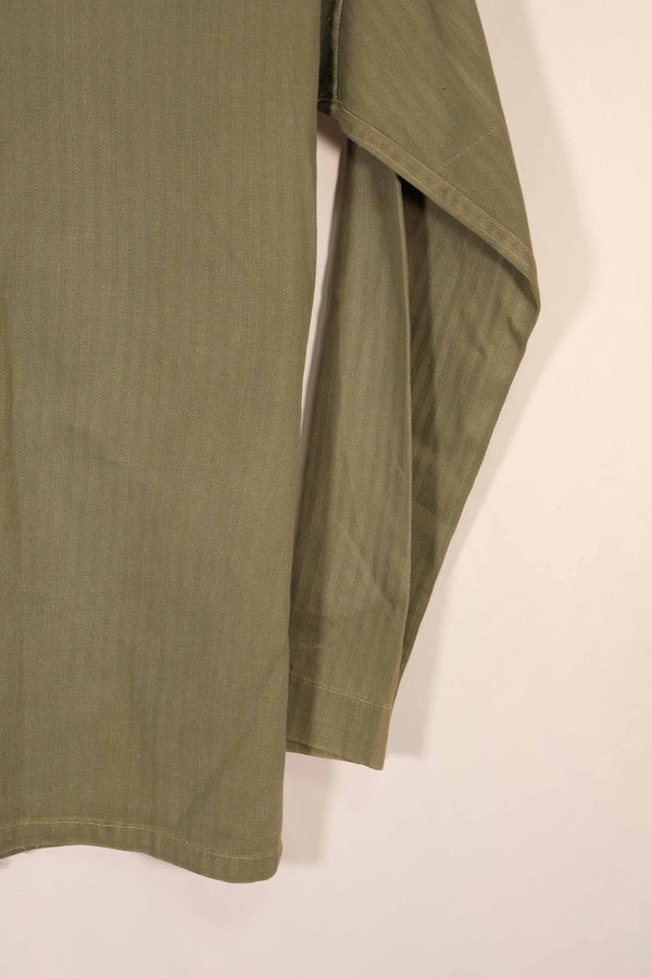 実物　1940年代　アメリカ海兵隊　USMC　M41 HBTユーティリティジャケット　退色あり　ポケット欠損