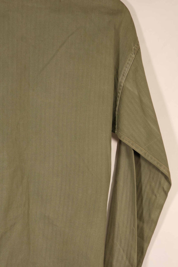 実物　1940年代　アメリカ海兵隊　USMC　M41 HBTユーティリティジャケット　退色あり　ポケット欠損