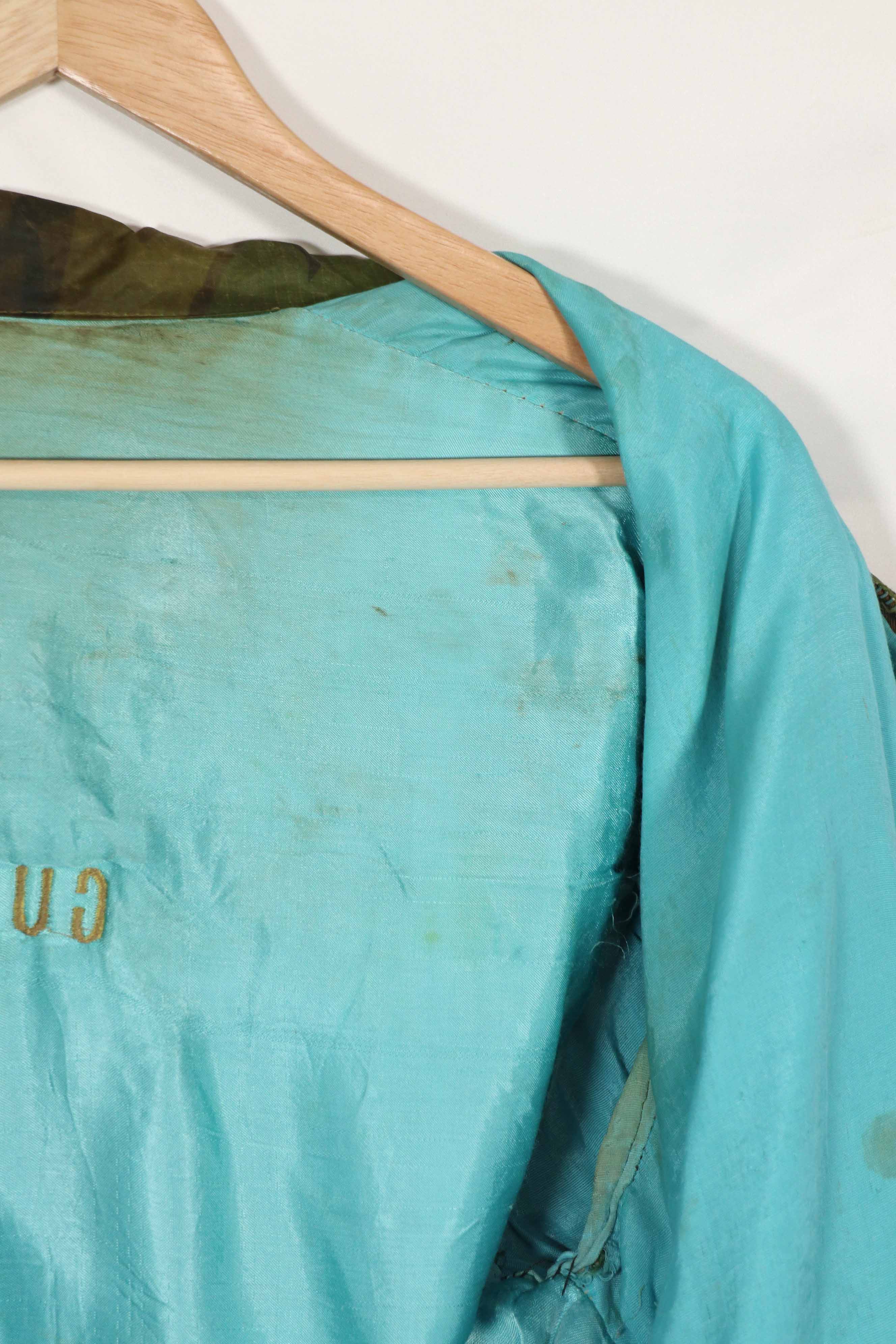 実物　米軍ポンチョライナー製　ツアージャケット　1970-1971 TAY NINH CU CHI