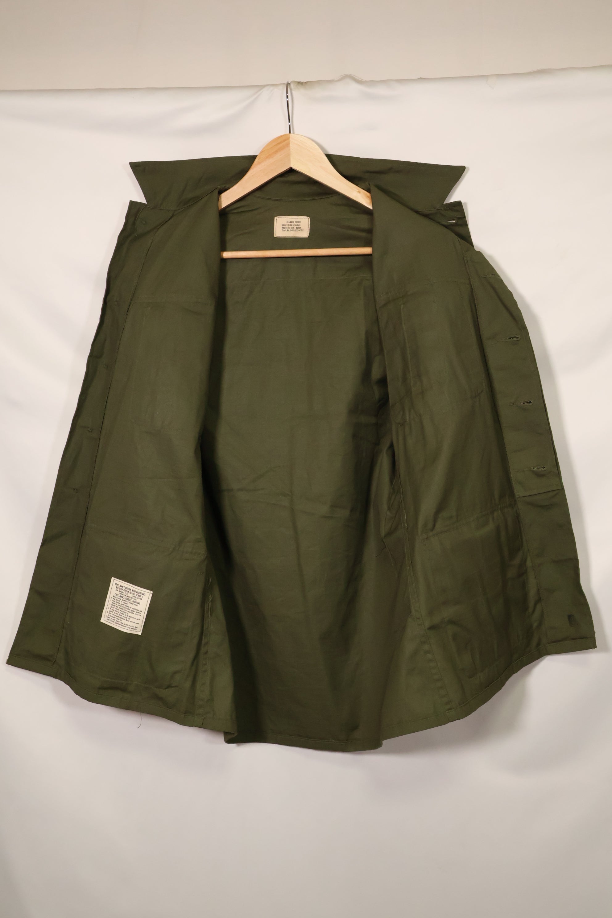 1968年契約　デッドストック　4th Model ジャングルファティーグ　ジャケット　X-S-S　未使用品