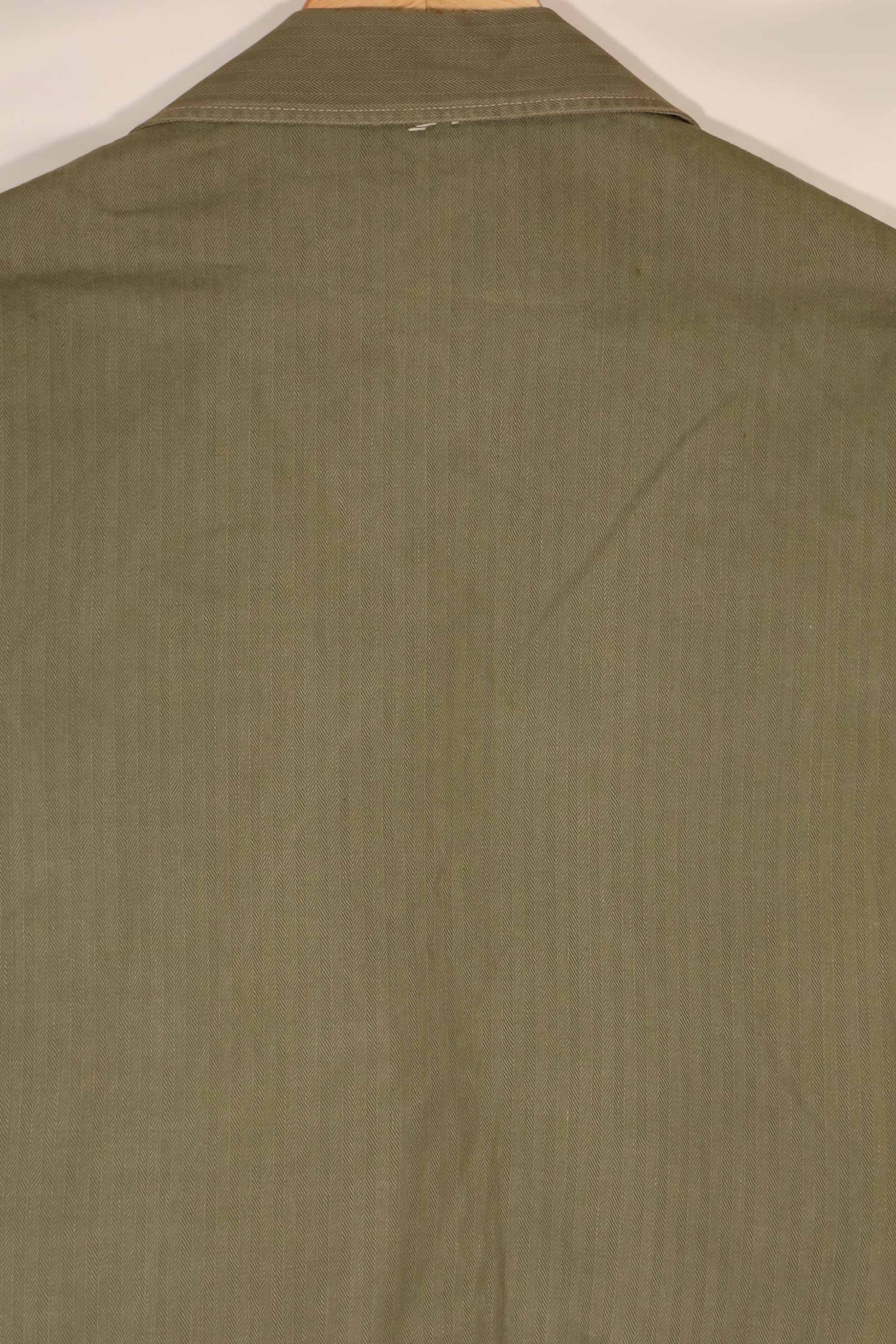 実物　1940年代　アメリカ海兵隊　USMC　M41 HBTユーティリティジャケット　退色あり　ポケット欠損